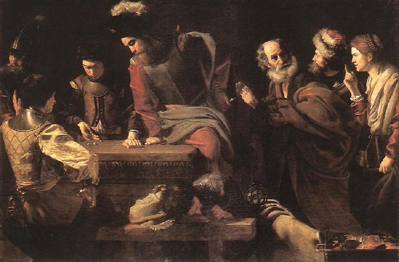 TOURNIER, Nicolas Denial of St Peter er oil painting picture